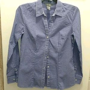 Long sleeve stripe patterned blouse